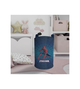 MEKTA HOME BEBEK VE ÇOCUK ODASI Spider Man Desenli Lacivert Oyuncak Sepeti