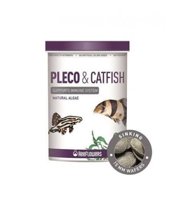 Reeflowers Pleco-Catfish Çöpçü Vatoz Kedi Balık Yemi Hap Form 15mm 150ml 78gr