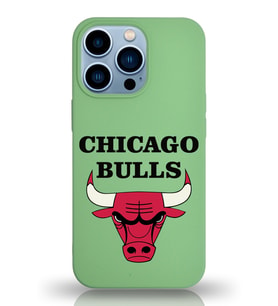Apple iPhone 13 Pro  Lansman Kılıf Chicago Bulls Tasarımlı Altı Kapalı İçi Kadife Kaplı  Kapak (Şeffaf)