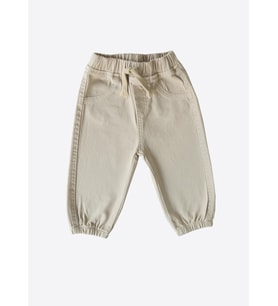 Organik Gabardin Bebek Pantolon Bej