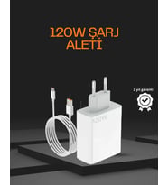 120 Watt Type C Şarj Başlığı Poco X3 X4 X5 Pro Uyumlu