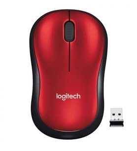 LOGITECH LOGITECH M185 Kablosuz Optic Siyah/Kırmızı Mouse 910-002237