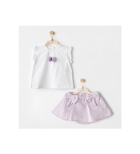Andywawa AC25575 Magical Butterlfy 2'Li Bebe Takım Lila