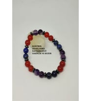 8 MM LAPİS LAZULİ, AMETİST, AKİK, HEMATİT DOĞAL TAŞ BİLEKLİK