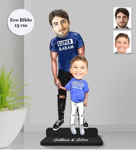 Kişiye Özel Babalar Günü Ahşap Eco Biblo -4