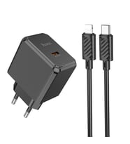 HOCO CS15A 30W Type-C Şarj Aleti + Type-C to iPhone Lightning Kablo Seti