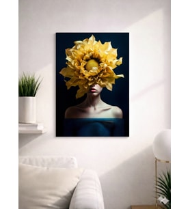 FLORAL WOMAN8  TASARIM MDF TABLO (27X18)