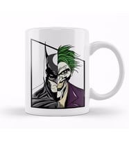 Batman Ve Joker Çizgiroman Karesi Kupa Bardak Porselen