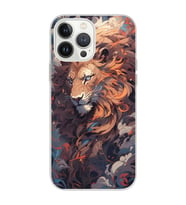 Iphone 12 PRO Uyumlu Aslan Tasarımlı Şeffaf Telefon Kılıfı