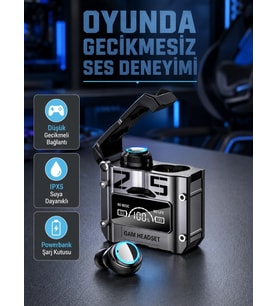 Powerbank Özellikli Bluetooth Kulaklık – Ergonomik, Suya Dayanıklı