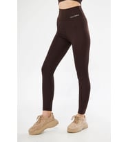 Lesa Wear Yüksek Bel Likralı Toparlayıcı Tayt (Kahverengi)