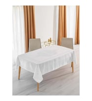Jumbo Jakar Beyaz Sıvı Geçirmez Kumaş Pano 8-10-12 Kişilik Masa Örtüsü (160x220)