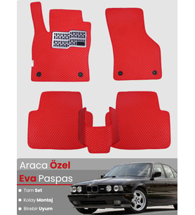 BMW 5 SERİSİ E34 SEDAN (1988-1996) Uyumlu EVA Paspas Tam Set–Araca Özel,Su Geçirmez