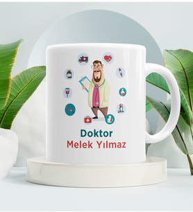 Doktora Hediye Kupa Bardak 002