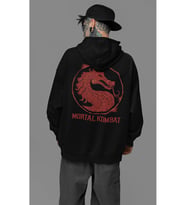 Mortal Kombat Yazılı Unisex Oversize Anime Karakter Hoodie