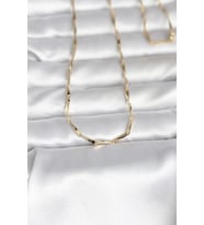 CM 14K Gold Renk Kesme Çubuk Zincirli Model 60 cm Kadın Kolye - EBJ260207W39454