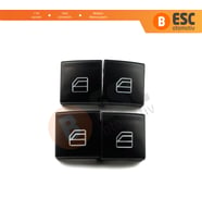Mercedes W204 W212 S212 A207 C207 X204 W176 W246 C/ X117 X/ W166 X156 İçin 4X Cam Açma Düğme Kapağı