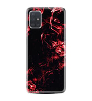 Samsung a71 A72 A73 A7 A9 2018 C7 C9 Kılıf Desenli Silikon Red Smoke 1745
