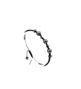HAKİKİ MAKROME MODEL DOĞAL HEMATİT TAŞI BİLEKLİK 1. KALİTE 003