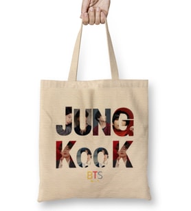 Jungkook Bts Army GIFT University Bez Çanta Uzun Saplı