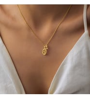 Ananas Kolye - Gümüş Ananas Kolye