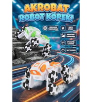 Uzaktan Kumandalı 8 Tekerlekli Akrobat Araba - Buhar Püskürten Işıklı Şarjlı Robot Köpek Oyuncak