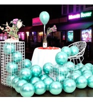 ULTRA YÜKSEK KALİTE 50 ADET AÇIK YEŞİL KROM BALON AYNALI PARLAK METALİK BALON KROM AÇIK YEŞİL BALON