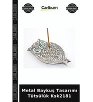 Özel Üretim Dekoratif Hediyelik Aksesuar Ev Dekorasyonu Metal Baykuş Tasarımı Tütsülük