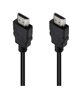 Powermaster PM-31396 Plastik Düz Siyah 50 Cm Poşetli HDMI Kablo