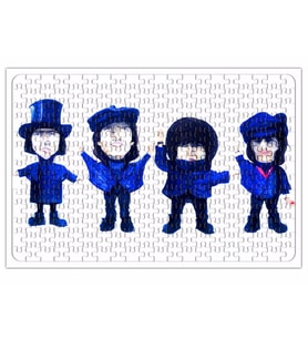 the beatles help Puzzle 240 Parça Yapboz