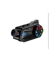 Bt68 Motosiklet Kask Bluetooth Kulaklık 1080p Kamera Ses Kontrolü Video Kayıt Özellikli İntercom