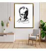 ÇERÇEVELİ ATATÜRK TABLO S95