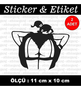 ukala kadın etiket sticker - 2 adet çıkartma araba motosiklet kask atv tablet pc buzdolabı otomobil bilgisayar uyumlu