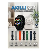 7 Kordonlu Akıllı Saat Bluetooth Kulaklık Seti Nabız Takibi ve Spor Modları