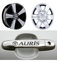 Auris Kapı Kolu Jant Sticker (10 Adet) Etiket Yapıştırma Z18