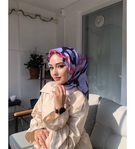 ZEN İPEK ZİNCİR DESEN EŞARP