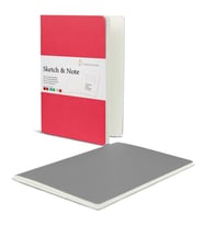 Hahnemühle Sketch & Note 2'li Defter 125 gr. A5 Pembe/Gri 