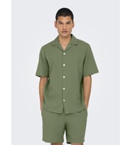 ONSBERTIL WAFFLE SS RESORT SHIRT (Yeşil)