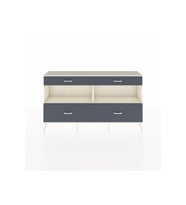 Arges Konsol 2 Raflı 4 Çekmeceli  176x30x99 Aytaşı-Aytaşı/Antrasit
