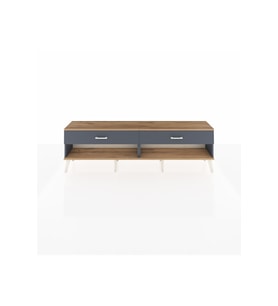Arges TV Ünitesi 2 Çekmeceli  176x30x51 Antrasit-Çam/Antrasit