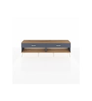 Arges TV Ünitesi 2 Çekmeceli  176x30x51 Antrasit-Çam/Antrasit