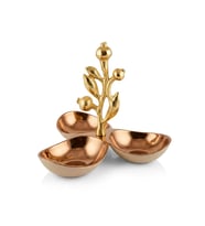 LEAF ROSE GOLD DEKORATİF 3'LÜ