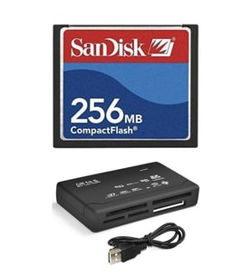 Sandisk 256 Mb Compact Flash Hafıza Kartı - Usb 2.0 Cf Kart Okuyucu