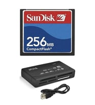 Sandisk 256 Mb Compact Flash Hafıza Kartı - Usb 2.0 Cf Kart Okuyucu