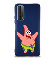 Huawei P Smart 2021 Soft Premier Kapak Patrick Yıldız Tasarımlı Silikon Kılıf - Lacivert (Şeffaf)