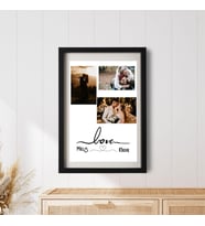 Sevgililere Özel 3 Kolaj Fotoğraflı Yapışkanlı Sök Tak Çerçeve 20x30cm