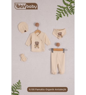 VaVBaby Organik Hastane Çıkışı 5’li King
