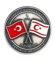 AgaKulche Kıbrıs Barış Harekatı'nın 50.Yıl Dönümü Gümüş Sikke Coin