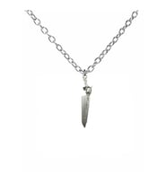 Final Fantasy Figürlü Kolye – 60 cm Zincirli Zamak Kaplama Unisex Gamer Aksesuar (Gümüş)