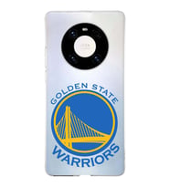 Huawei Mate 40 Pro Uyumlu Kapak Golden State Warriors Tasarımlı Şeffaf Silikon Kılıf